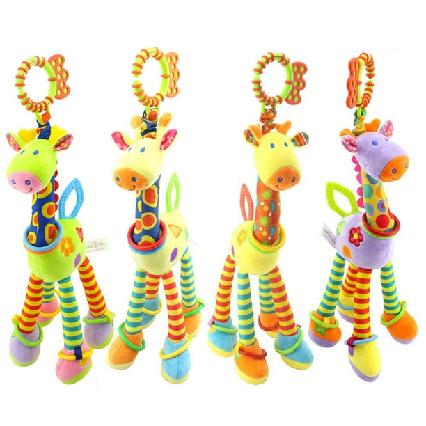 Details about   Developmental Baby Toys Soft Giraffe Animal Handbells Rattles Handle Toys Xmas !
